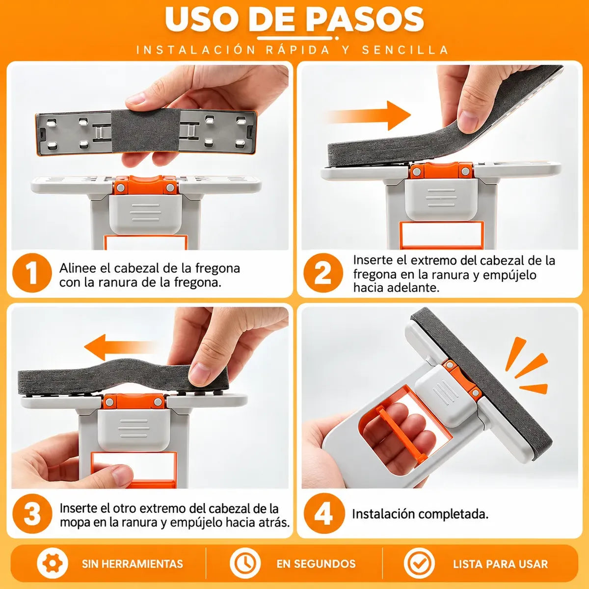 Mini Mopa De Mano Escurridora Multiuso