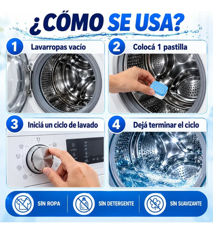 Instrucciones de uso de las pastillas para lavarropas