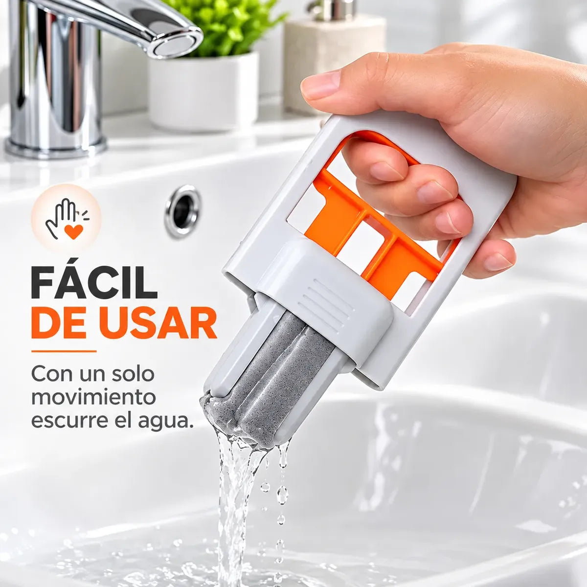 Mini Mopa De Mano Escurridora Multiuso