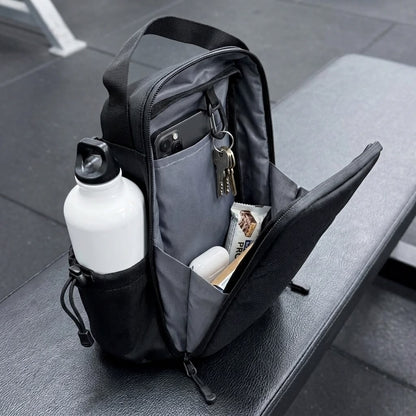 Interior del bolso de gym magnético vacío