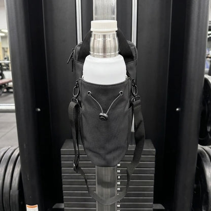 Bolso de gym magnético con portabotella lateral