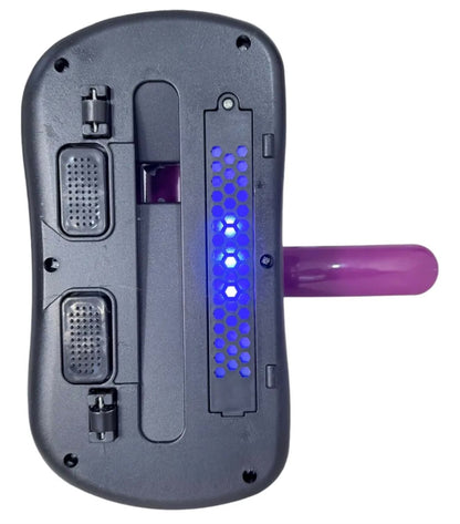 Infografía de la aspiradora antiácaros con luz UV – modo de uso y limpieza del depósito