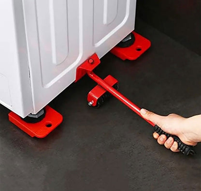 Ruedas Auxiliares para Muebles y Electrodomésticos – Kit Móvil Rojo