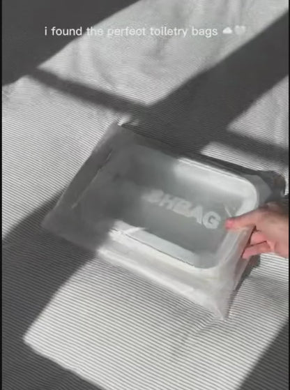 Organizador De Viaje Neceser Transparente PVC Set X3